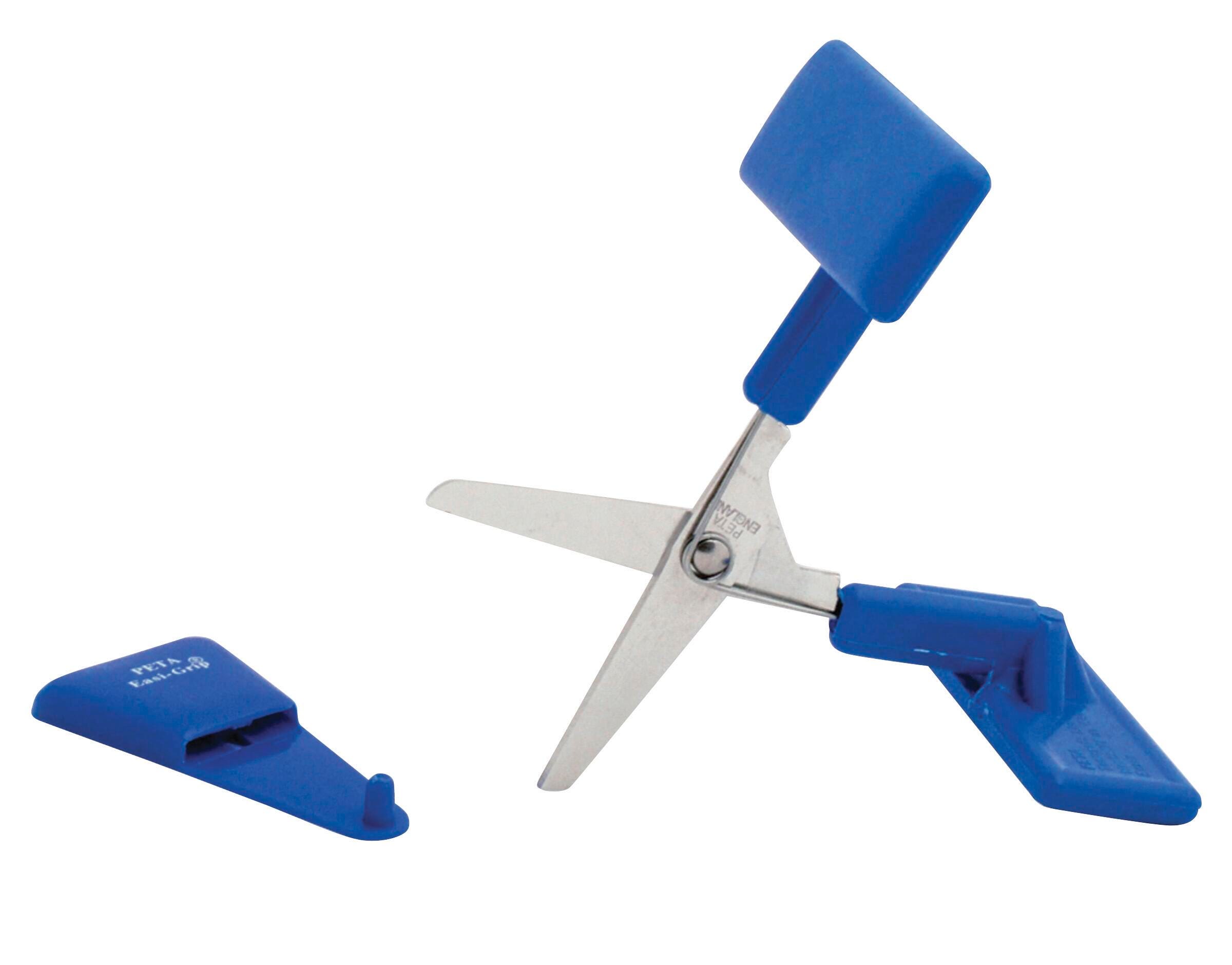PETA Push Down Adapted Scissor, 5 Inch, Blue, Item Number 1487811